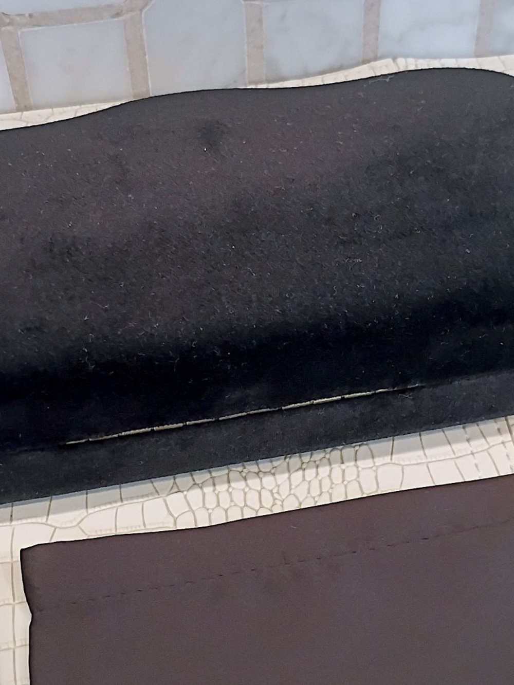 Rare Brand New Jumbo Size Black Velvet Sunglass Case w/ Pouch and Cloth - Picture 10 of 16
